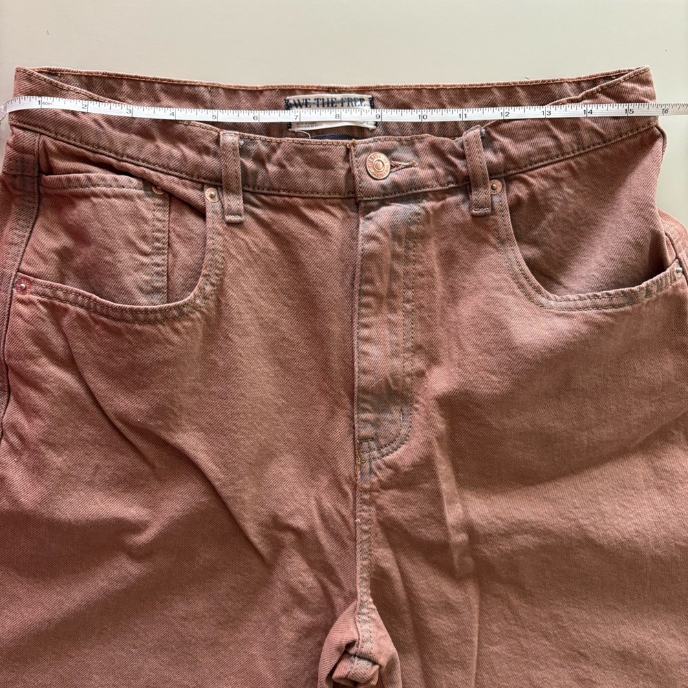 👖 NWT FREE PEOPLE WE THE FREE CRVY GIA HIGH RISE WIDE LEG JEANS PANTS SIZE 31 - Picture 13 of 16